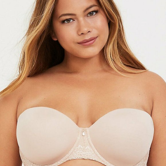 torrid Other - Torrid Curve beige lined strapless bra 40F NEW